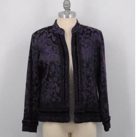 Coldwater Creek Floral Tapestry Jacket - Picture 1 of 6